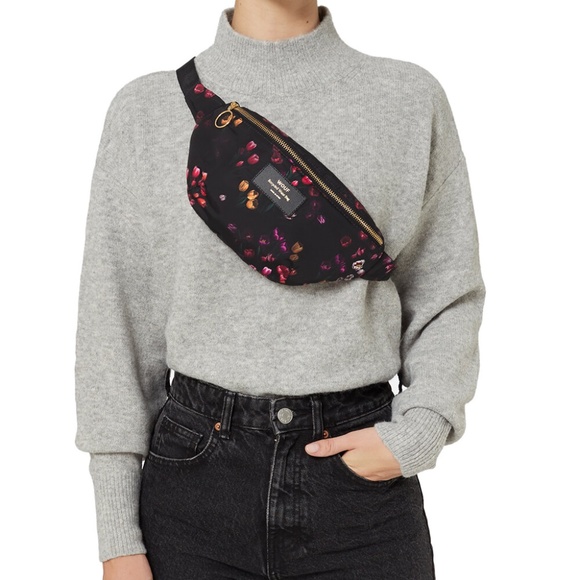 NWT WOUF Tulips Recycled Polyester Waist Hip Belly Belt (or Shoulder) Bag Spain - Picture 4 of 5